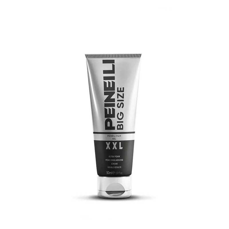 PEINEILI penis büyütücü krem 50 ml ambalajı, kutu ve tüp görünümüyle