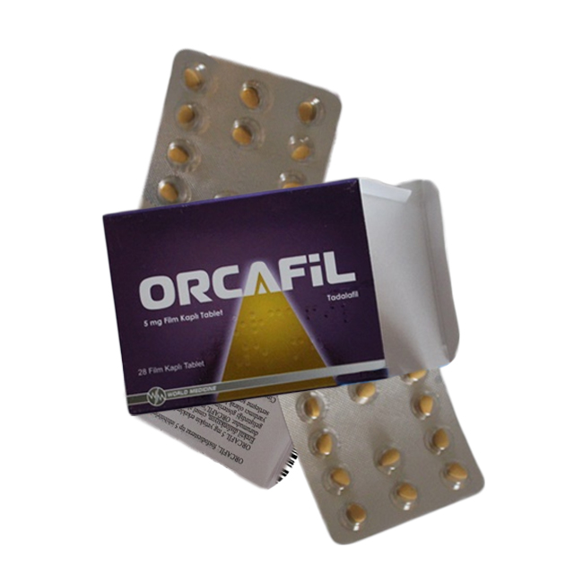 Orcafil 5 mg 28 tablet ilaç kutusunun ön yüzü