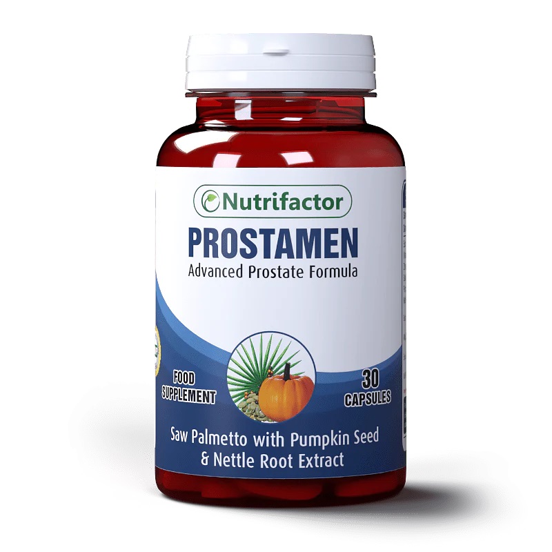 Prostamen Ultra kapsül takviye edici gıda ürününün ambalajı, erkek sağlığı kategorisinde